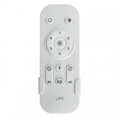 Life Ανεμιστήρας Οροφής 122cm με Φως και Τηλεχειριστήριο Ασημί